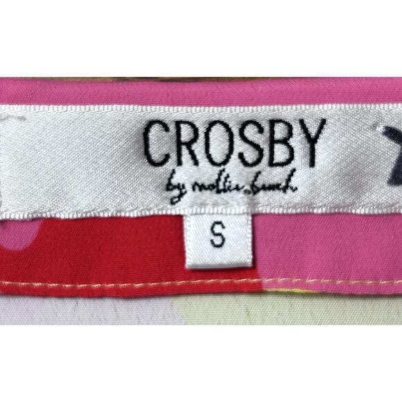 Crosby By Mollie Burch Women’s Tunic Taffy Pattern V-Neck Size Small $175 - Picture 2 of 10